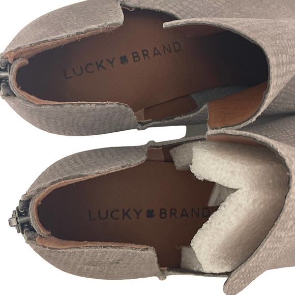 Lucky Brand Powe‎ Bootie Grey Size 9.5 NWOB Never Worn - Picture 5 of 8
